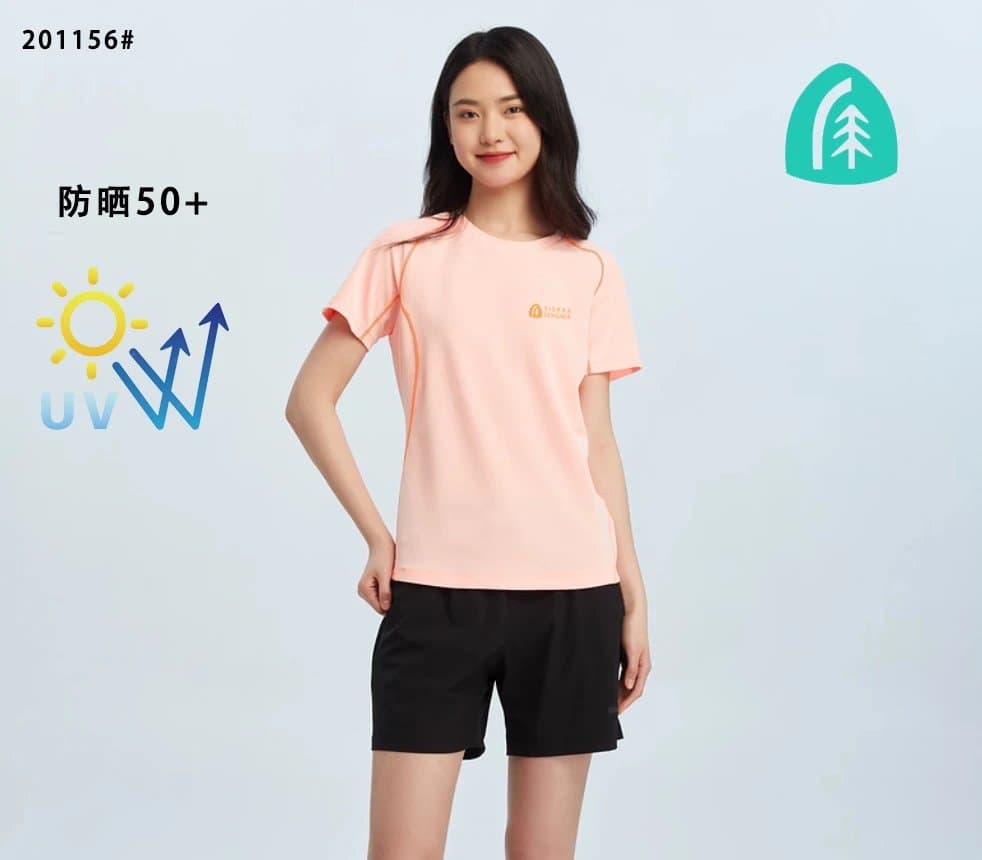 SD女士跑步健身速干衣T恤透气上装收腰显瘦羽毛球服SAL6 2161/SD女短袖201156